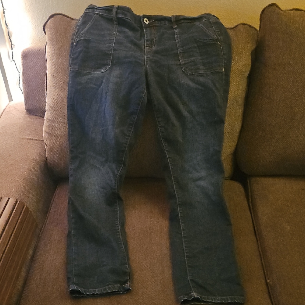 Torrid Dark Blue Boyfriend Jeans